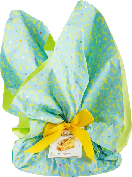 Изображение Коломба Пасхальный Амаретти Вирджиния с цукатами желтый голубой Амаретти Вирджиния м/у, 750 г