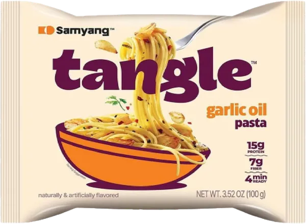 Изображение Лапша быстрого приготовления Самянг Тангл чесночный соус Самянг Фудс м/у, 100 г