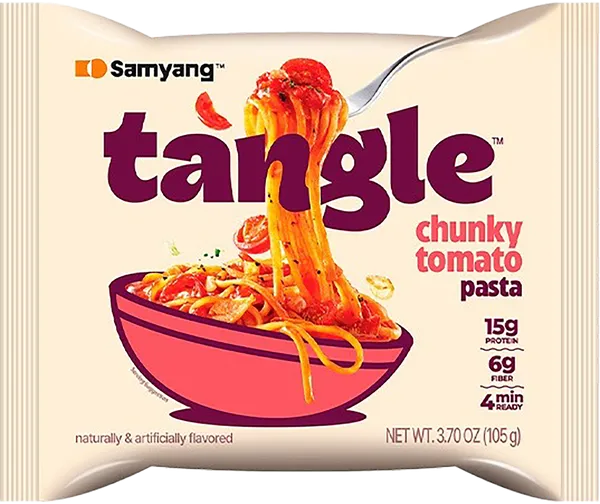 Изображение Лапша быстрого приготовления Самянг Тангл с томатным соусом Самянг Фудс м/у, 105 г
