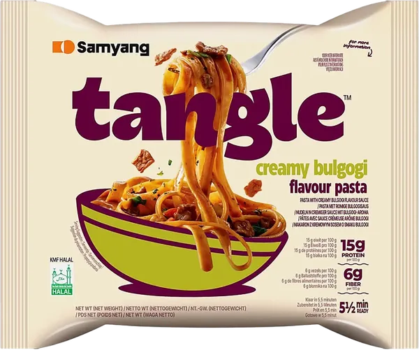 Изображение Лапша быстрого приготовления Самянг Тангл сливочный бульгоги Самянг Фудс м/у, 105 г