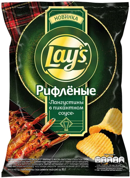 Изображение Чипсы картофельные Лейс лангустины в соусе Фрито Лей м/у, 93 г