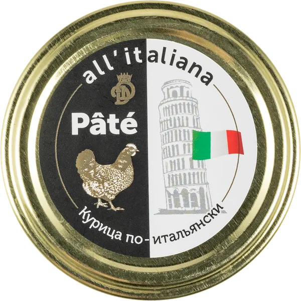 Изображение Паштет из куриной печени Деликатес дичь по-итальянски Деликатес дичь с/б, 90 г