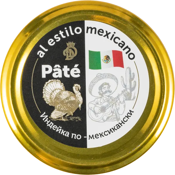 Изображение Паштет из индейки Деликатес дичь по-мексикански Деликатес дичь с/б, 90 г