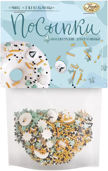 Изображение Посыпка кондитерская Парфэ фигурные джентельмены Топ Продукт м/у, 55 г