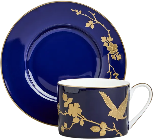 Изображение Чайная пара 240мл синяя Лефард голден бердс Лефард кор, 1 шт