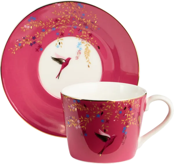 Изображение Чайная пара 220мл красная Лефард голден бердс Лефард кор, 1 шт