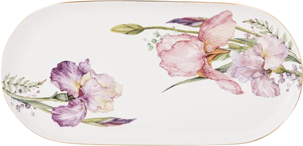 Изображение Блюдо 31см белое Лефард ирис фарфор Лефард кор, 1 шт