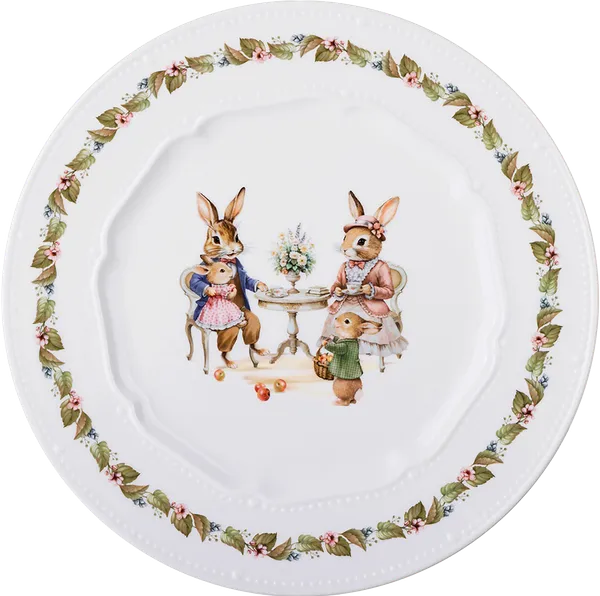 Изображение Тарелка 26см обеденная Лефард кролики фарфор Лефард , 1 шт