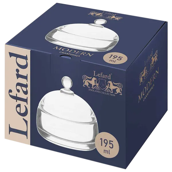 Изображение Сахарница 11см прозрачная Лефард модерн стекло Лефард кор, 1 шт