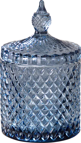 Изображение Емкость 550мл для хранения Лефард даймонд блю стекло Лефард , 1 шт