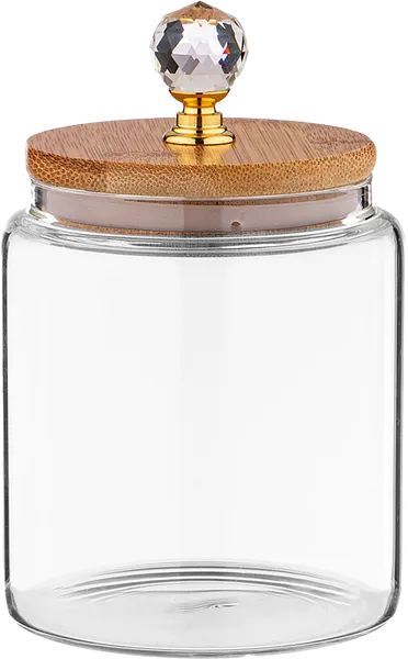 Изображение Емкость 450мл для сыпучих Агнесс кристалл стекло Агнесс , 1 шт