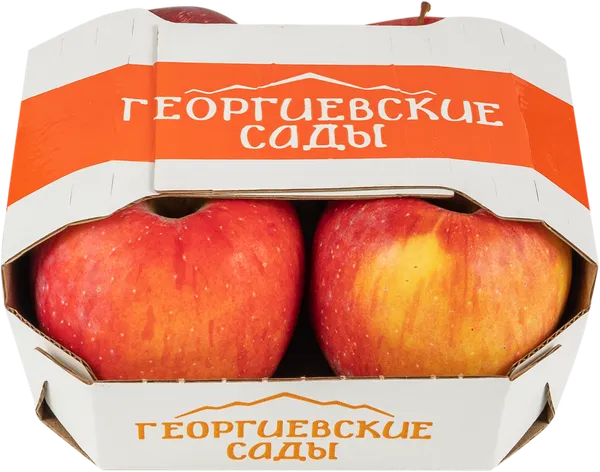 Изображение Фрукт Флорина Георгиевские сады яблоко Новозаведенское ООО подложка, 4 шт