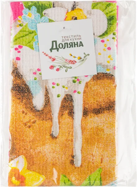 Изображение Полотенце 35*60см для кухни Доляна светлая пасха Сима-Урал п/у, 1 шт