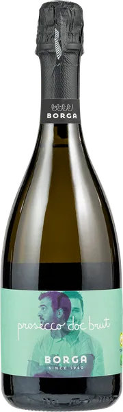Изображение Вино игристое белое брют Борга просекко Миллезимато 2024 Кантине Борга с/б, 0,75 л