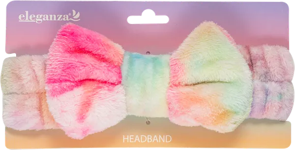 Изображение Повязка на голову Элеганза плюшевая разноцветная Купман Интернэшнл к/у, 1 шт