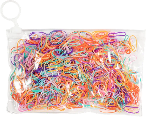Изображение Резинка для волос Элеганза разноцветная 2см Купман Интернэшнл м/у, 1000 шт