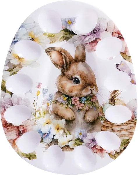 Изображение Тарелка 30см сервировочная Купман пасхальный кролик Купман Интернэшнл , 1 шт