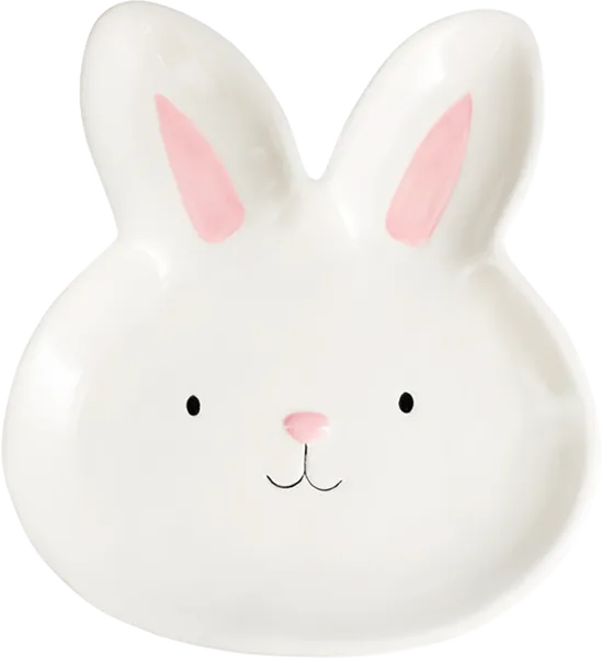 Изображение Тарелка 22см доломит Купман пасхальный кролик Купман Интернэшнл , 1 шт