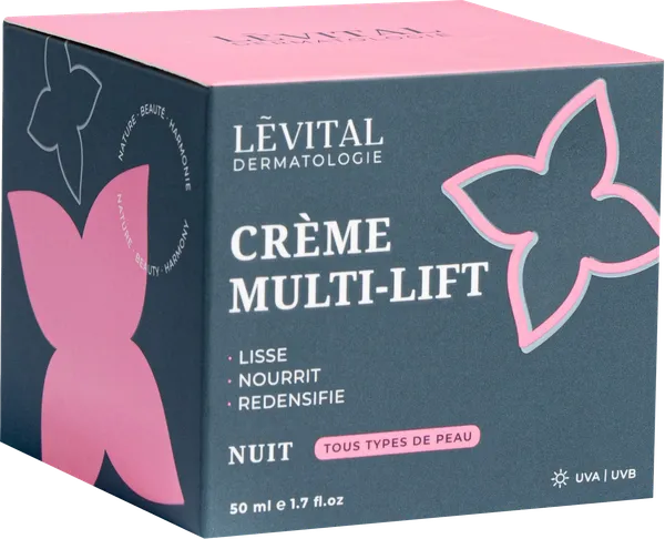 Изображение Крем лифтинг для лица ночной Левиталь с пептидами Интера ООО к/у, 50 мл