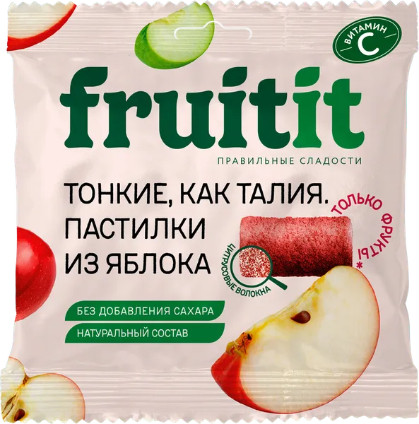 Изображение Пастилки без сахара Фрут Ит яблоко Пермская КФ м/у, 70 г