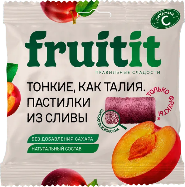 Изображение Пастилки без сахара Фрут Ит слива Пермская КФ м/у, 70 г