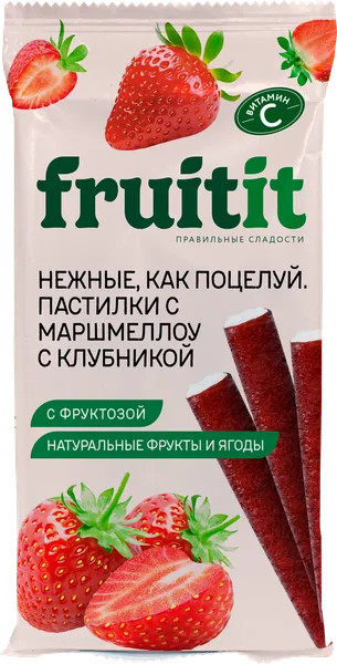 Изображение Пастилки Фрут Ит маршмеллоу клубника Пермская КФ м/у, 55 г