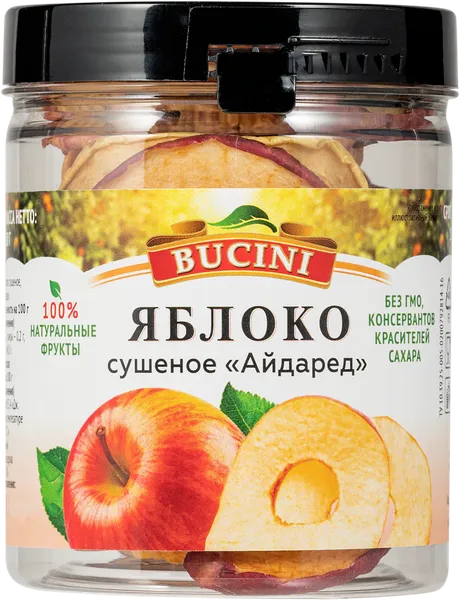 Изображение Яблоки кольца сушеные Бучини айдаред Крук А.А п/б, 100 г