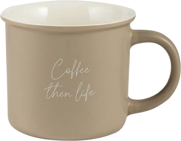 Изображение Кружка 400мл бежевая Анна Лафарг ретро кофе Анна Лафарг , 1 шт
