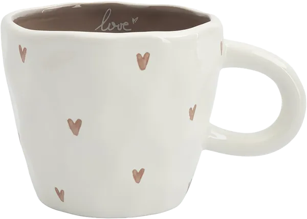 Изображение Кружка 400мл молочная Анна Лафарг эмпати сердца Анна Лафарг , 1 шт