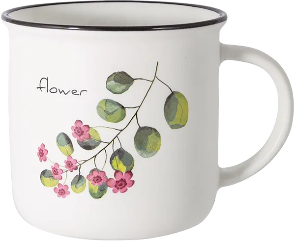 Изображение Кружка 400мл белая Анна Лафарг гербарий брусника Анна Лафарг , 1 шт