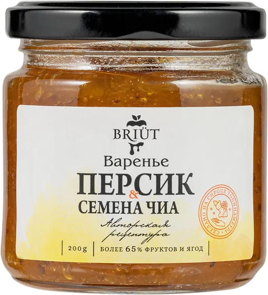 Изображение Варенье на сиропе топинамбура Бриют слива с цедрой апельсина Барри Бриют с/б, 200 г