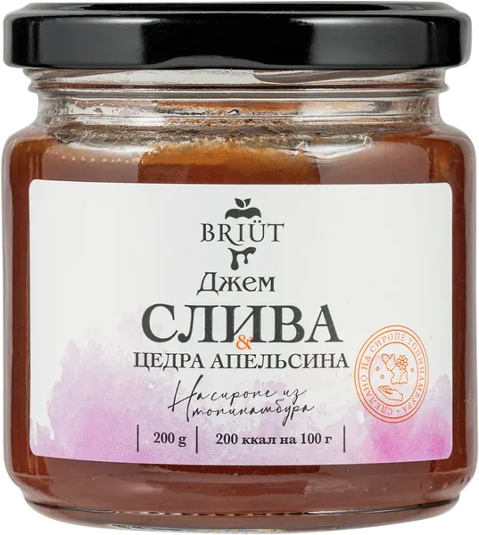 Изображение Варенье на сиропе топинамбура Бриют персик чиа Барри Бриют с/б, 200 г