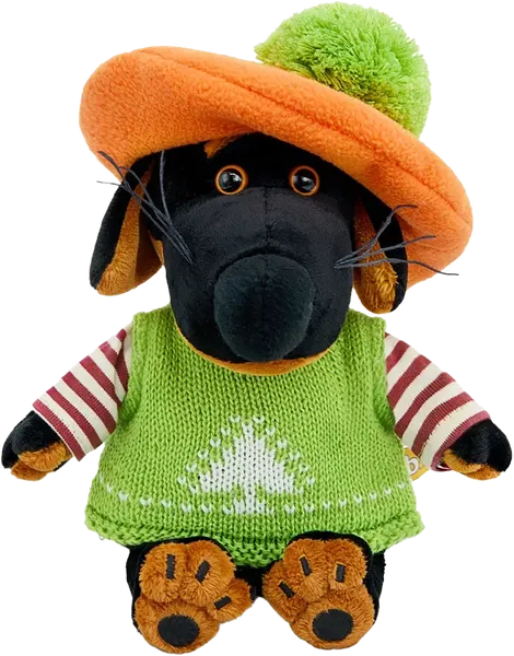 Изображение Мягкая игрушка 19см Будибаса друзья басика ваксон бейби в жилете МПП ООО , 1 шт