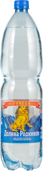 Изображение Вода газ рН 9,5 Долина Родников питьевая Ручеек п/б, 1,5 л