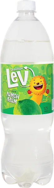Изображение Напиток газ Сладкий Лев лимон Ручеек п/б, 1,25 л