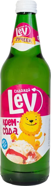 Изображение Напиток газ Сладкий Лев крем-сода Ручеек с/б, 0,5 л