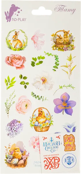 Изображение Набор наклейки татуировки НД плэй Пасха дизайн 12 Вэньчжоу Криэйт п/у, 1 шт