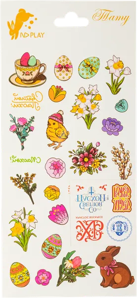 Изображение Набор наклейки татуировки НД плэй Пасха дизайн 6 Вэньчжоу Криэйт п/у, 1 шт