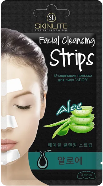 Изображение Полоски для лица очищающие Скинлайт алоэ Эдвин м/у, 3 шт