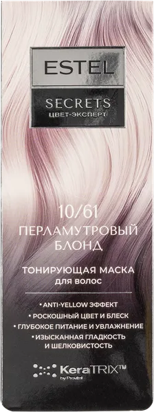 Изображение Маска тонирующая для волос Эстель сикретс перламутровый блонд №10/6 Юникосметик к/у, 1 шт