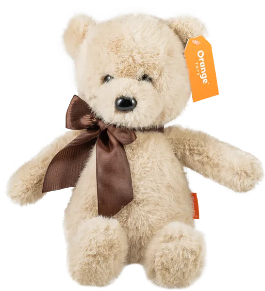 Изображение Мягкая игрушка 25см с бантом Оранж тойс медвежонок тёпа бежевый Оранж Тойс , 1 шт