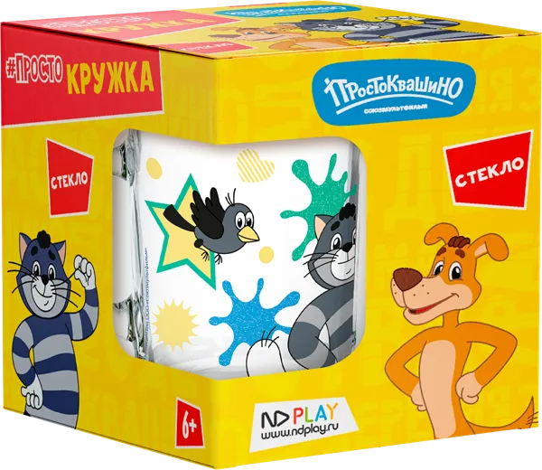 Изображение Кружка 230мл стекло НД плэй матроскин из простоквашин ОСЗ ООО к/у, 1 шт