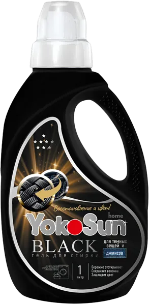 Изображение Средство для стирки жидкое Йокосан черное белье Азия Лайф п/у, 1 л