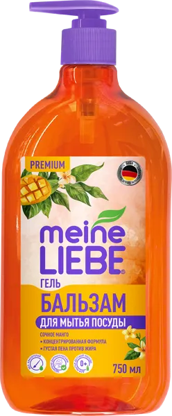 Изображение Средство для мытья посуды Майн либе сочное манго Химрос ООО п/у, 750 мл