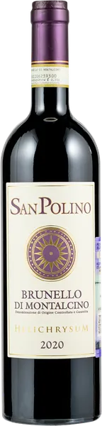 Изображение Вино красное сухое стиль №5 Санджовезе Брунелло ди Монтальчино Гилихризум 2020 Сан Полино с/б, 0,75 л