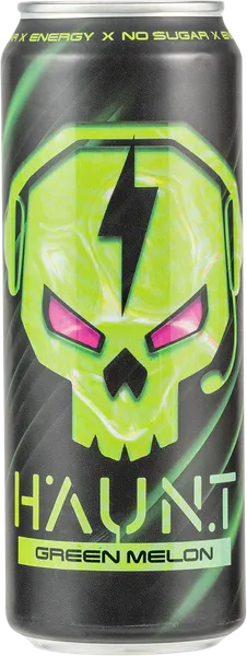 Изображение Напиток газ Хаунт зеленая дыня Фитнес Фуд Фэктори ж/б, 0,45 л