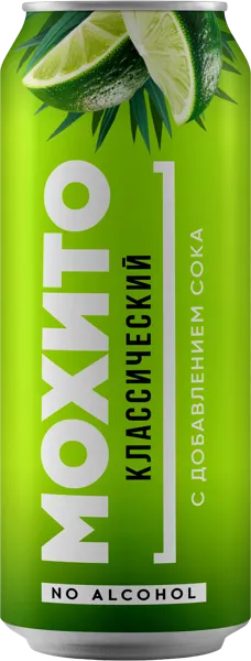 Изображение Напиток газ Мохито классический Фитнес Фуд Фэктори ж/б, 0,45 л