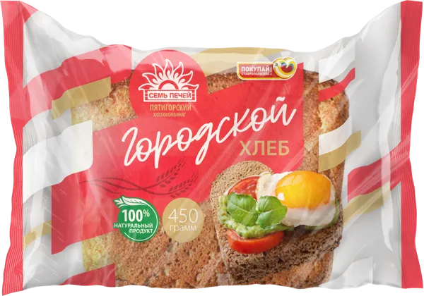 Изображение Хлеб пшеничный Городской Пятигорский ХК м/у, 450 г