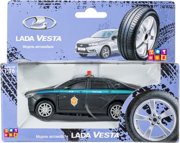 Изображение Машина 1:36 Тойрус лада веста спецслужбы Тойрус к/у, 1 шт