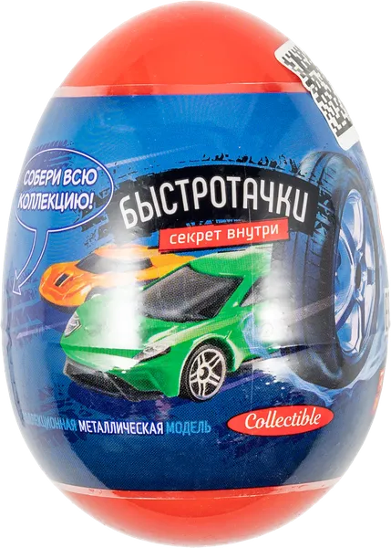 Изображение Игрушка сюрприз в яйце Тойрус быстротачки Тойрус п/у, 1 шт